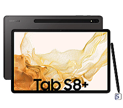 SAMSUNG Galaxy Tab S8+ 5G leasen, X806B 256GB WiFi graphite